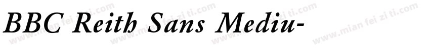 BBC Reith Sans Mediu字体转换